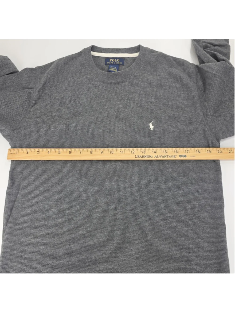 Polo Ralph Lauren Waffle Knit Lounge Set Mens M Gray Cotton Thermal Pajama...